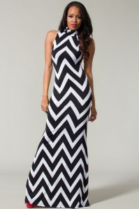 Maxi Dress Chevron