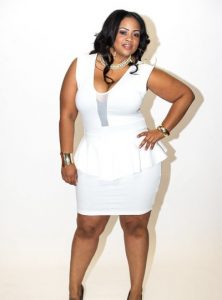 Plus Size White Peplum Dress