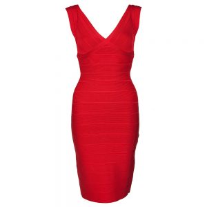 Red Bodycon Bandage Dress