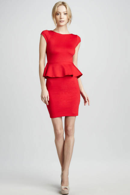 Red Peplum Dress Picture Collection | DressedUpGirl.com