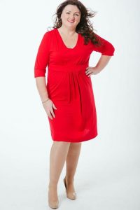 Red Wrap Dress Plus Size