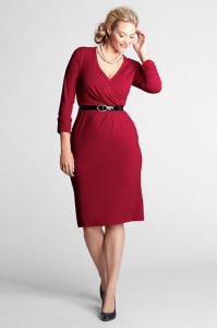 Red Wrap Dress Plus Size