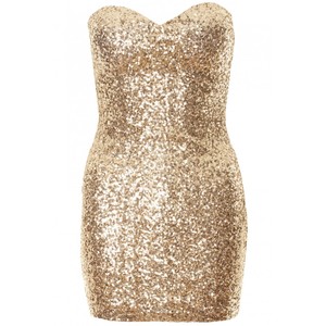 Sequin Bodycon Strapless Dress