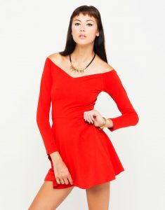 Skater Dress Red