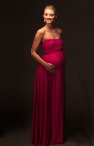 Strapless Maternity Maxi Dress