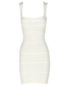 White Bodycon Bandage Dress