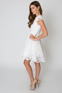 White Lace Cocktail Dress