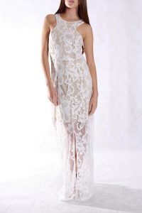 White Lace Maxi Dress