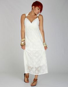 White Maxi Lace Dress