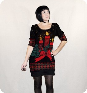 Womens Christmas Sweater Dress