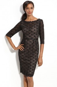 Black Lace Sheath Dress