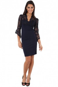 Black Lace Shift Dress