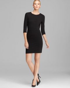 Black Sheath Dress with Sleeves