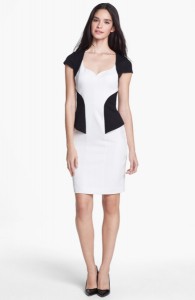 Black and White Sheath Dress