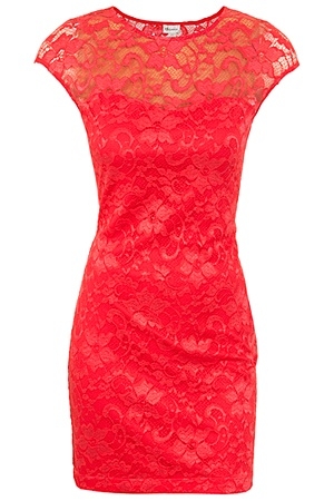 Coral Lace Dress | Dressed Up Girl