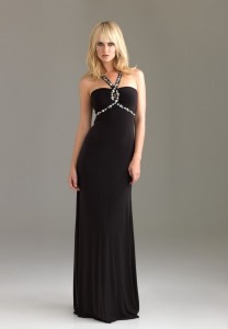 Long Black Sheath Dress