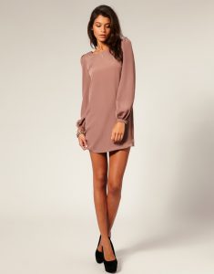 Long Sleeved Shift Dress