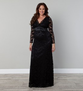 Plus Size Black Lace Dress