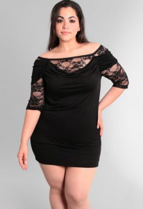 Plus Size Lace Cocktail Dresses