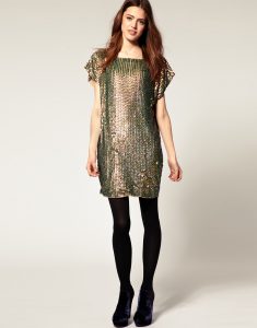 Sequined Shift Dress