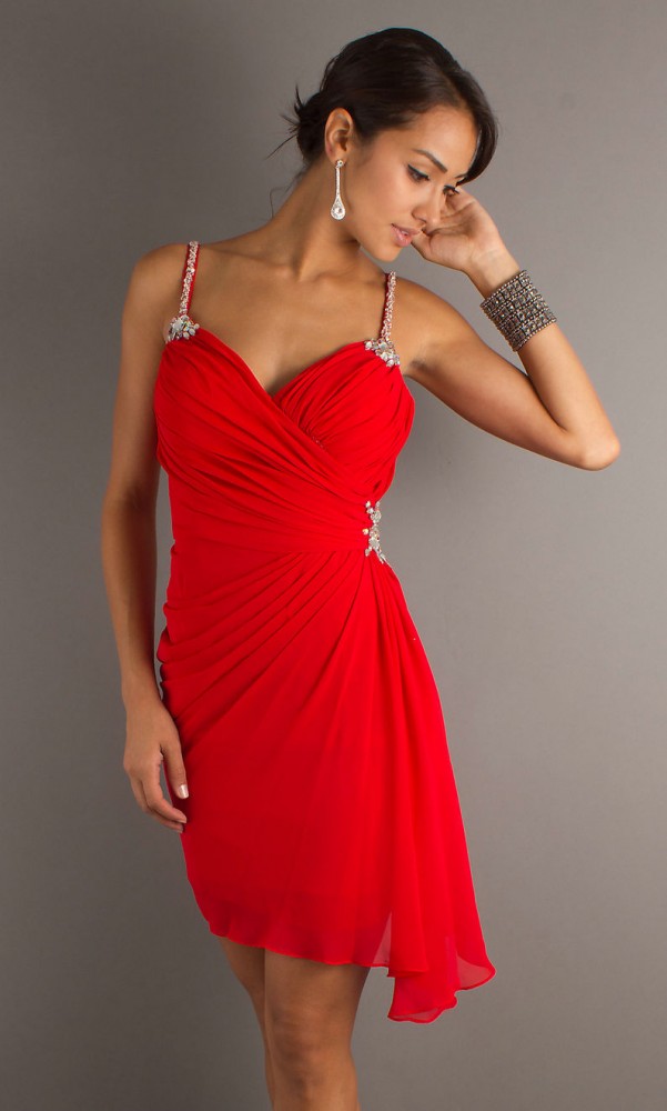 Red Cocktail Dress Picture Collection | DressedUpGirl.com