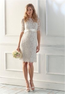 Short Sheath Wedding Dress