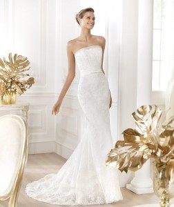 Strapless Sheath Wedding Dress