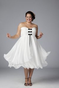 White Cocktail Dress Plus Size