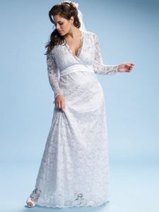 White Lace Dress Plus Size