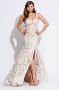 White Lace Prom Dress