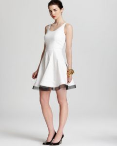 White Linen Sheath Dress