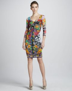 Floral Sheath Dress Sleeve