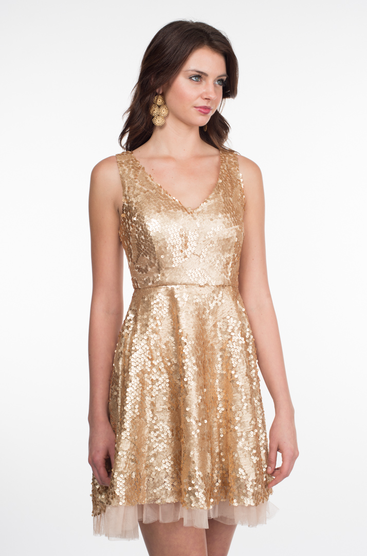 Gold Sequin Dress Picture Collection | DressedUpGirl.com