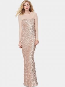 Long Sleeve Sequin Maxi Dress