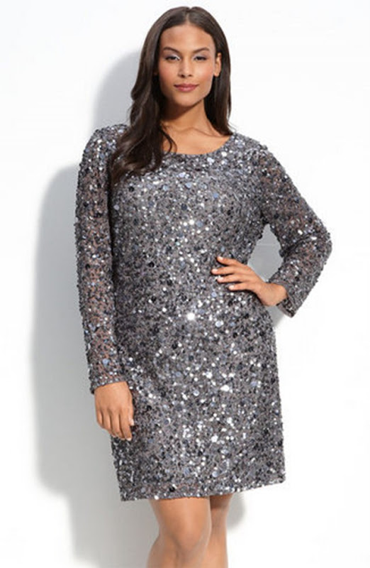 Long Sleeve Sequin Dress | Dressed Up Girl