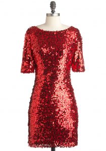 Red Sequin Dress