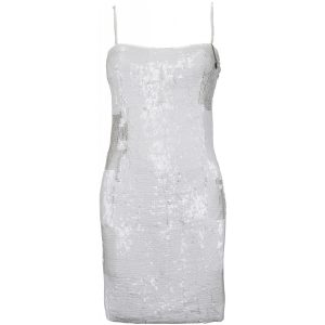 White Sequin Dress