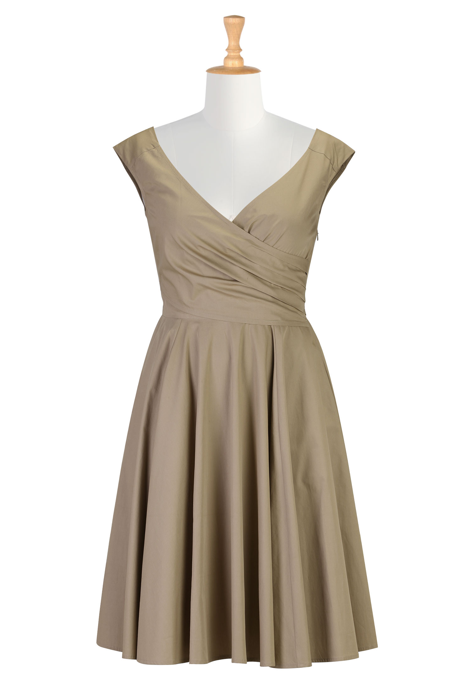 beige formal dress