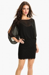 Black Blouson Dress