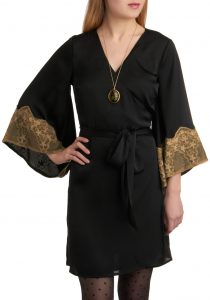 Black Kimono Dress