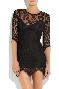 Black Lace Mini Dress