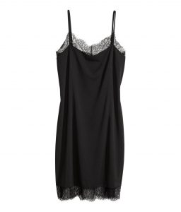 Black Silk Slip Dress