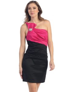 Black and Fuschia Dresses