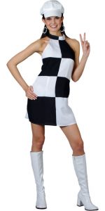 Black and White Mini Dress