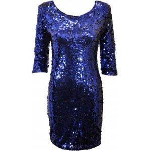 Blue Sequins Dress