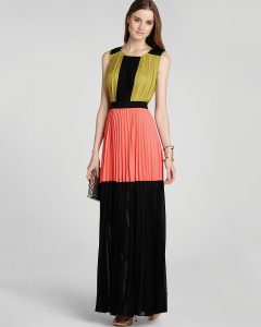 Color Block Maxi Dress