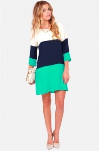 Color Block Shift Dress