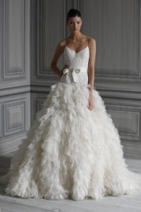 Feather Wedding Dress