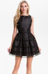 Fit and Dlare Dress Black