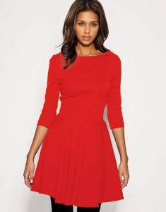 Fit and Flare Red Dress